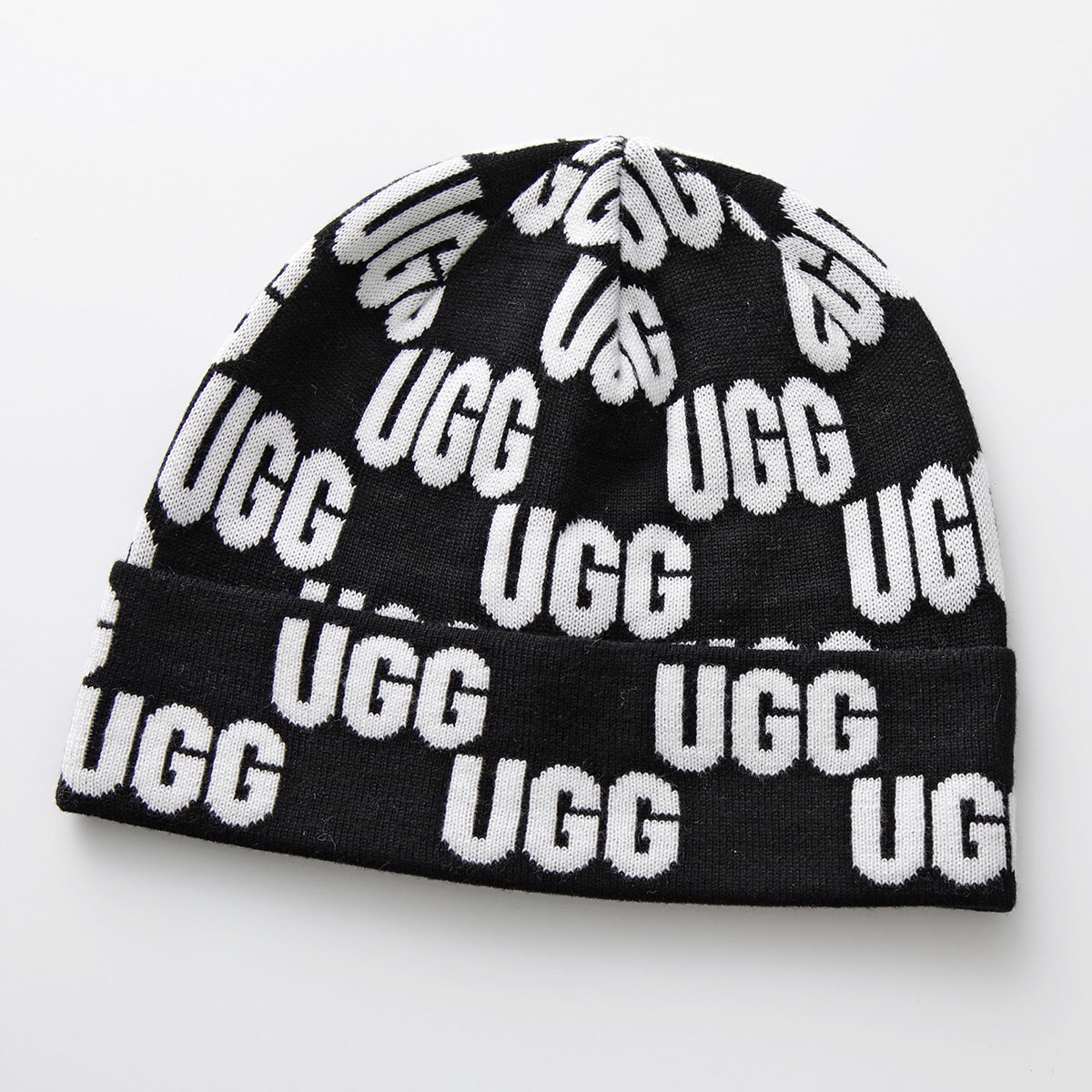 楽天市場】UGG アグ ニット帽 W CHECKED GRAPHIC LOGO BEANIE 22663