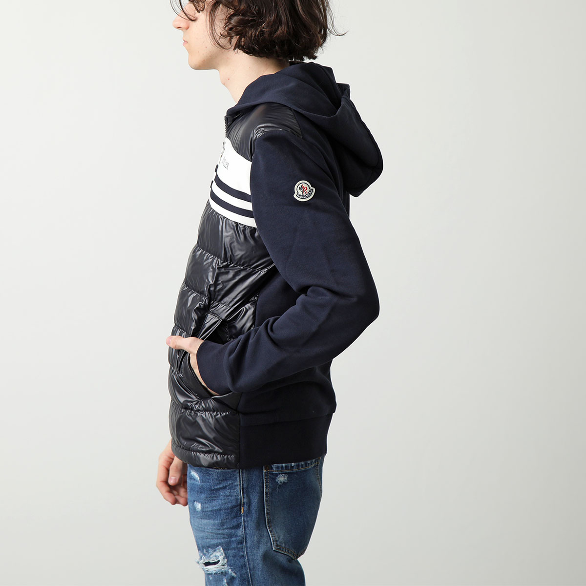 楽天市場】MONCLER モンクレール ダウンジャケット FELPA APERTA CON