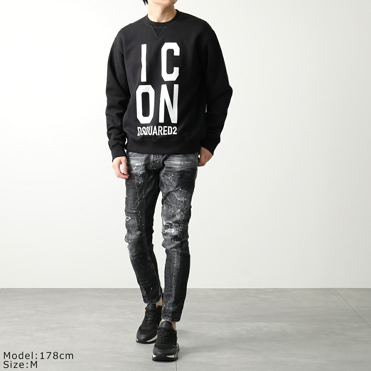 楽天市場】DSQUARED2 ディースクエアードトレーナー ICON SQUARED COOL