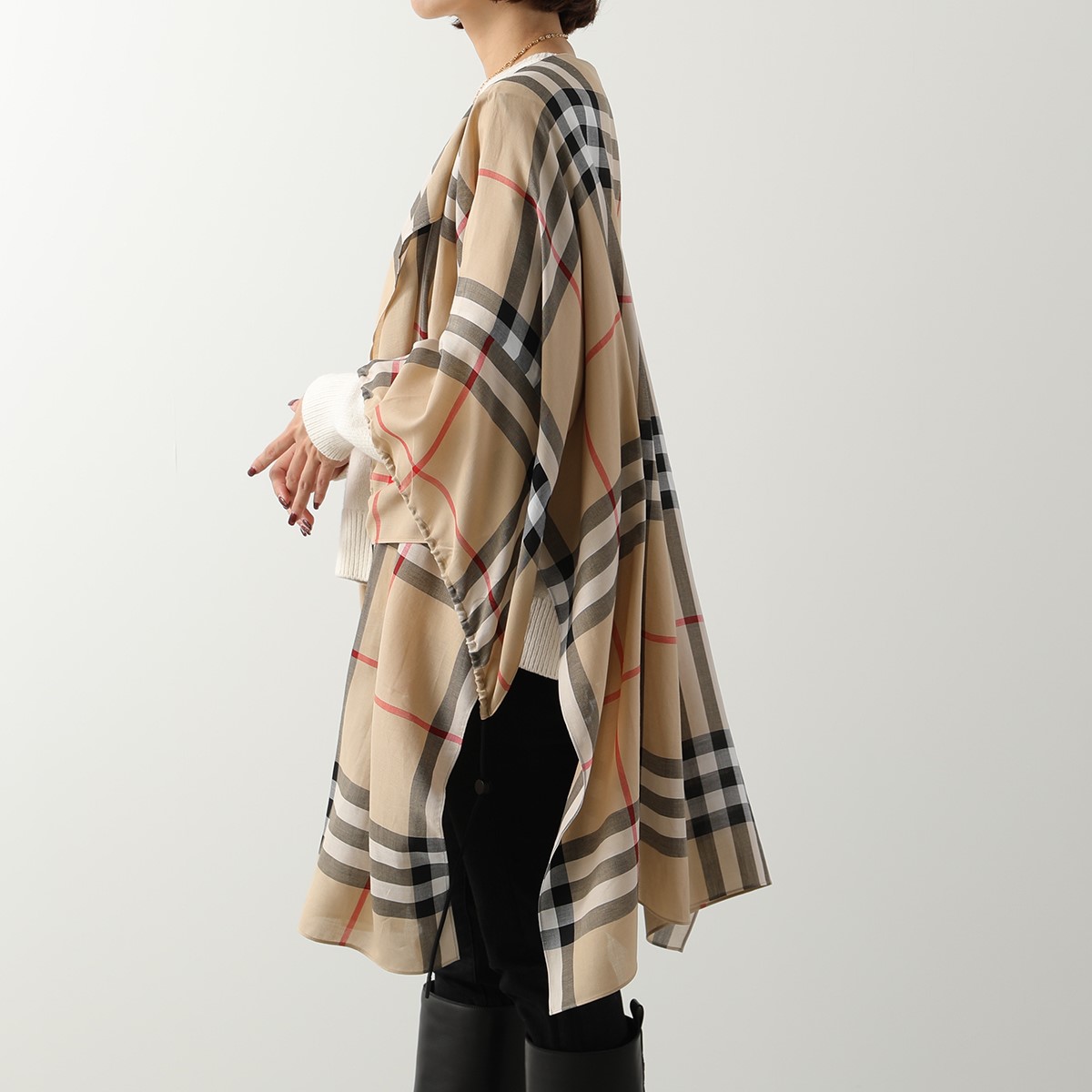 楽天市場】BURBERRY バーバリー ケープ ST GIANT CHECK CAPE 8072618