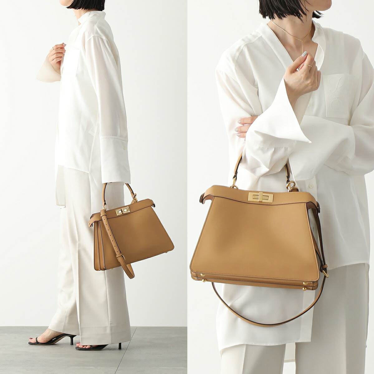 楽天市場】FENDI フェンディ ハンドバッグ PEEKABOO ISeeU MEDIUM