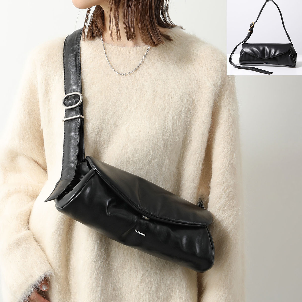 楽天市場】JIL SANDER ジルサンダー ショルダーバッグ CANNOLO GRANDE