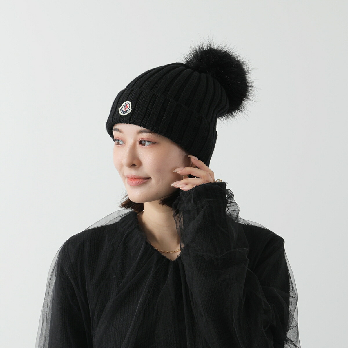 楽天市場】MONCLER モンクレール ニット帽 3B00027 M1131 レディース