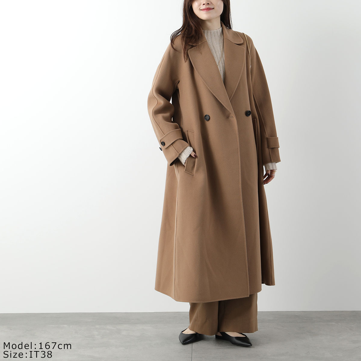 楽天市場】S MAX MARA エス マックスマーラ ロングコート EBANO エバノ