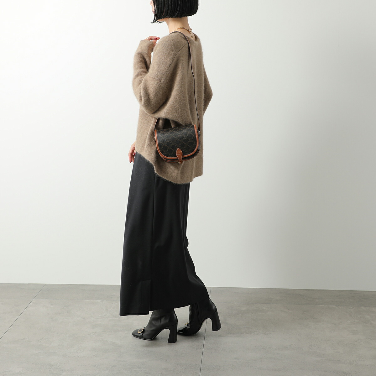 楽天市場】CELINE セリーヌ ショルダーバッグ Medium Folco ミディアム