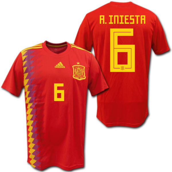 2018 スペイン代表 イニエスタ ユニフォーム spain iniesta away