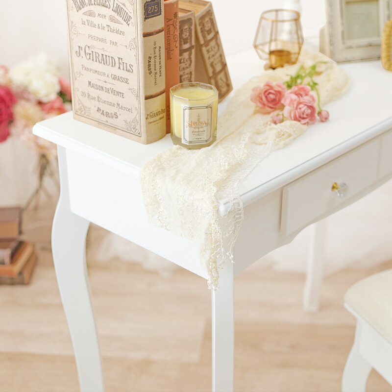 楽天市場】猫脚デスク 幅80cm【Marie】マリー（テーブル デスク 収納