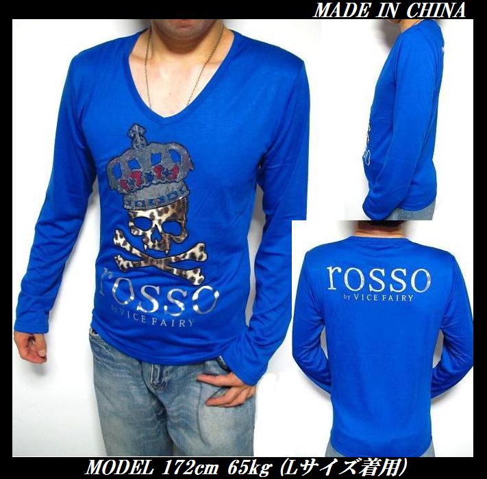 楽天市場】ロッソ スカルtシャツ rosso スカル ドクロ tシャツ ロンT