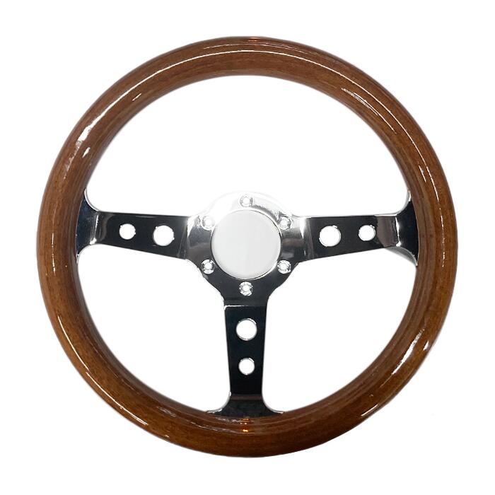 楽天市場】【即納】MUSASHI COST1 ウッドステアリング 丸穴 32Φ ウッド