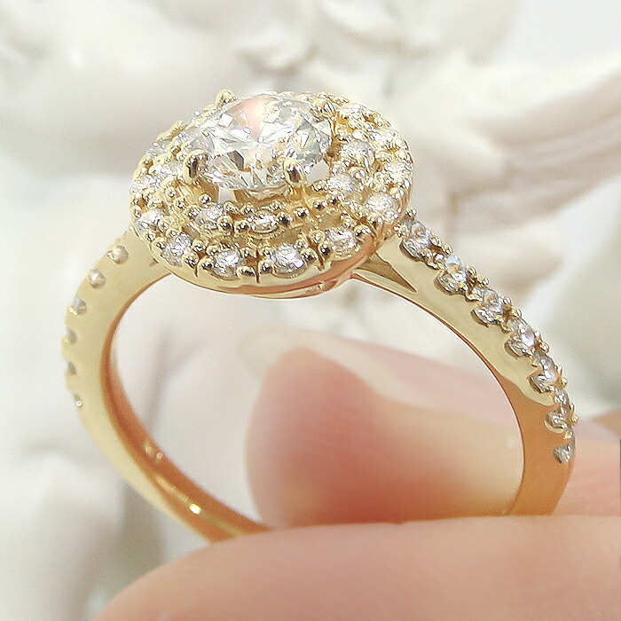 楽天市場】K18YG【0.85ct】ダイヤモンド リング送料無料 代引手数料