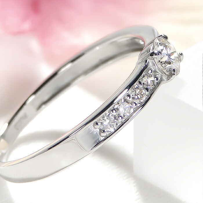 楽天市場】Pt900【0.30ct】ダイヤモンド リング送料無料 代引手数料