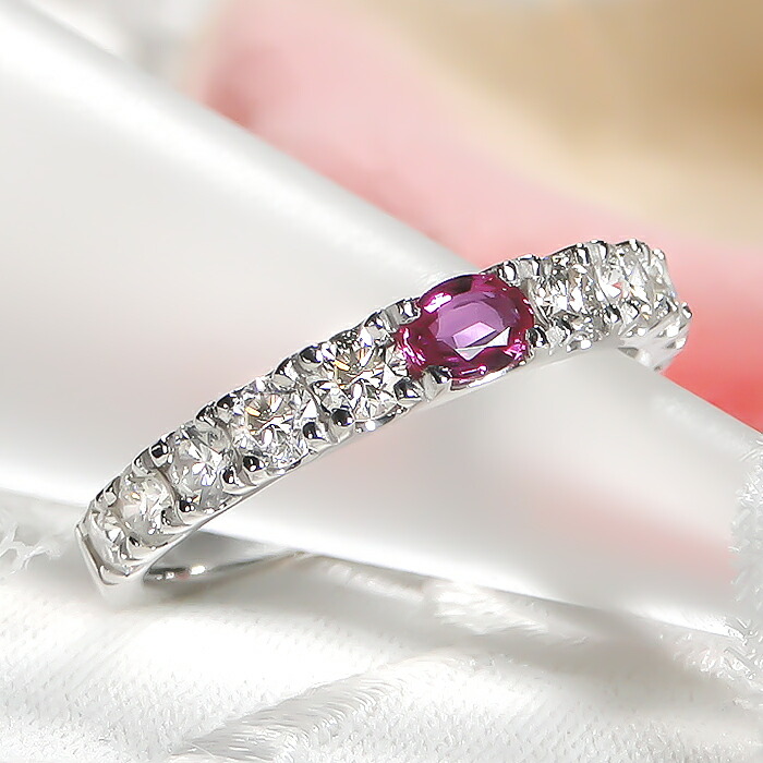 楽天市場】Pt900 ルビー＆ダイヤモンド リング送料無料 代引手数料無料