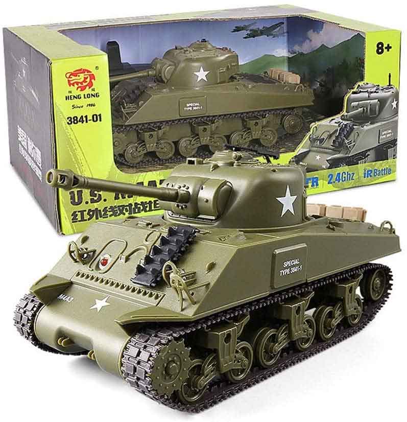 楽天市場】NEW HengLong 1/30 M4A3シャーマン戦車 赤外線BB発射戦車+