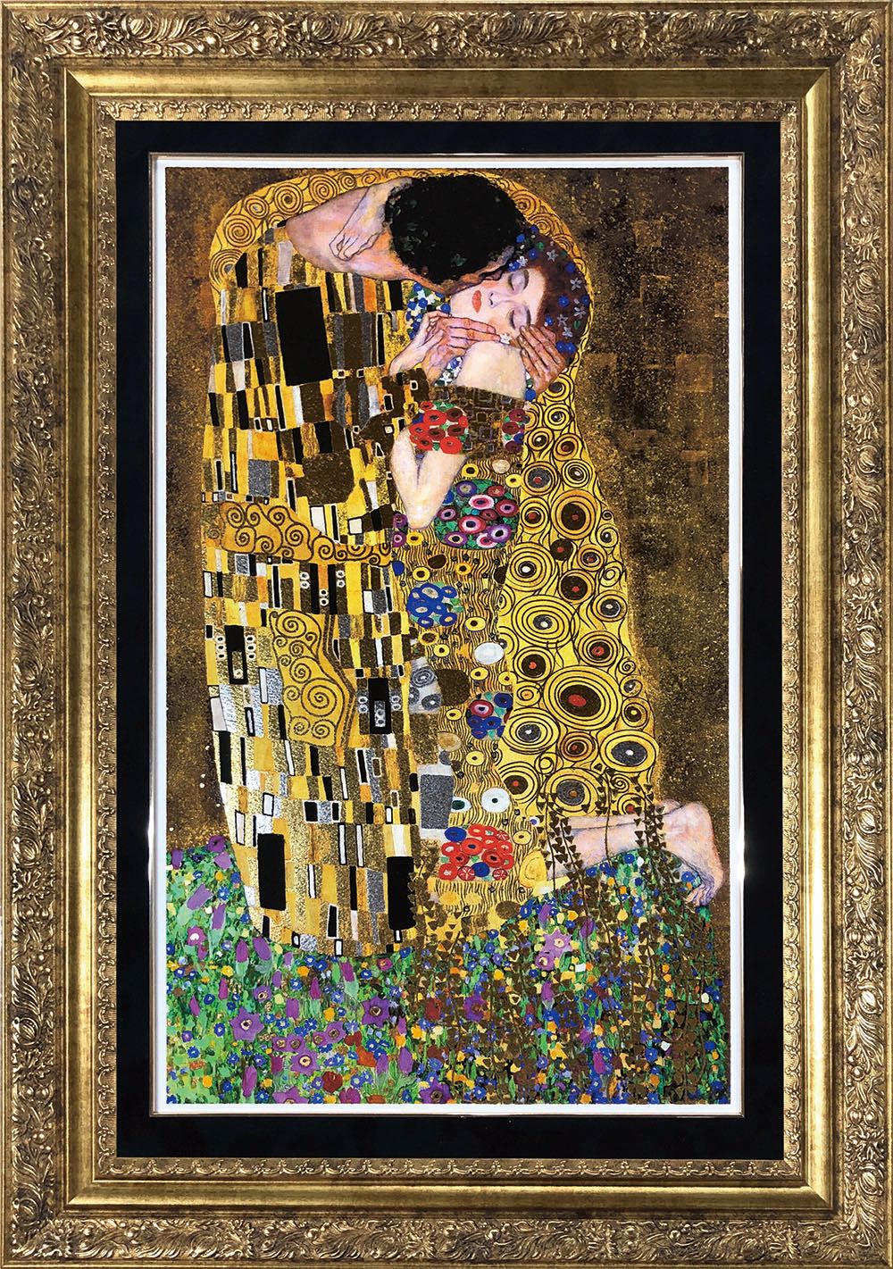 楽天市場】絵画 名画 グスタフ・クリムト The Kiss(ザ・キス