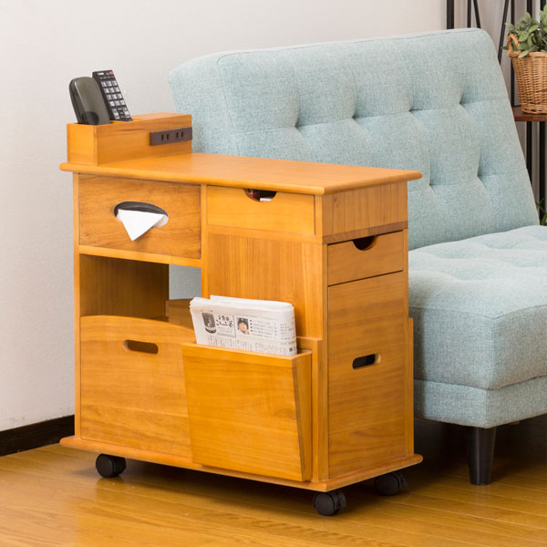 楽天市場】＼本日ポイント5倍／ソファ サイドワゴン 64838 ナイト