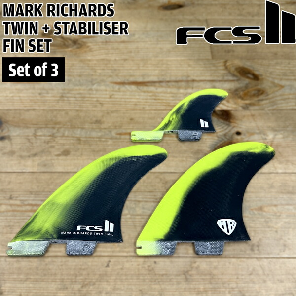 サーフィン・ボディボード FCS2 MARK RICHARDS TWIN+STABILISER FINS