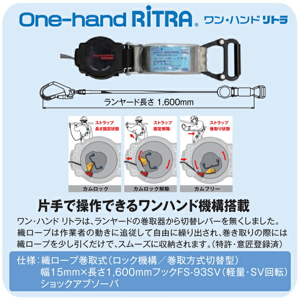 楽天市場】藤井電工 TH-504-OH93SV-OT-DG-M-R23 墜落制止用器具