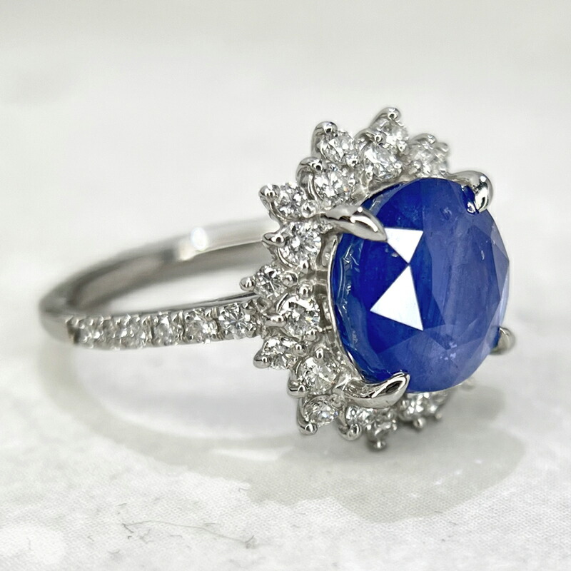 楽天市場】スリランカ産コーンフラワーブルーサファイア 5.83ct リング