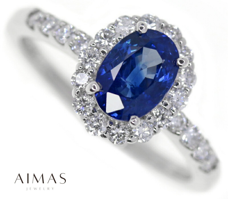 楽天市場】ブルーサファイア 1.85ct ダイヤモンド リング 12号 PT900