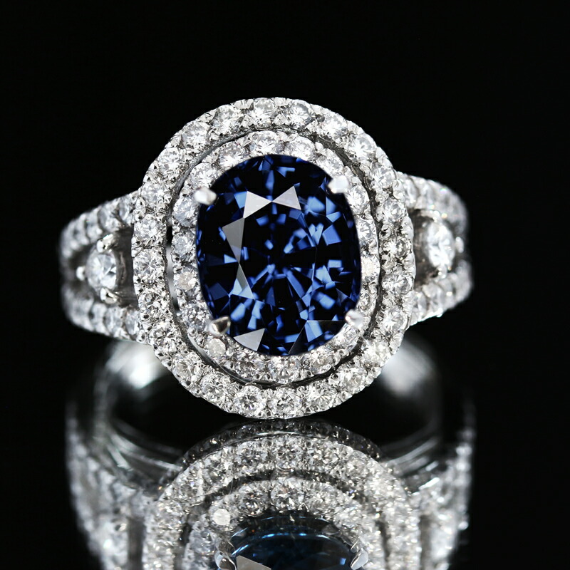 楽天市場】ブルースピネル 3.49ct リング 12号 PT900 プラチナ 指輪