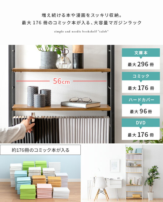 楽天市場】【2/20限定！最大5,000円OFFクーポン配布中】 本棚 スリム