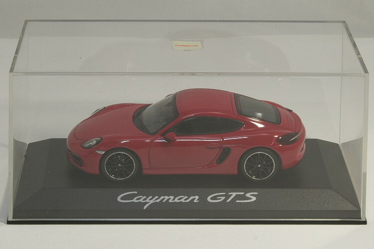 ミニチャンプス ポルシェ 981 ケイマン GTS 1/43 ミニカー レッド