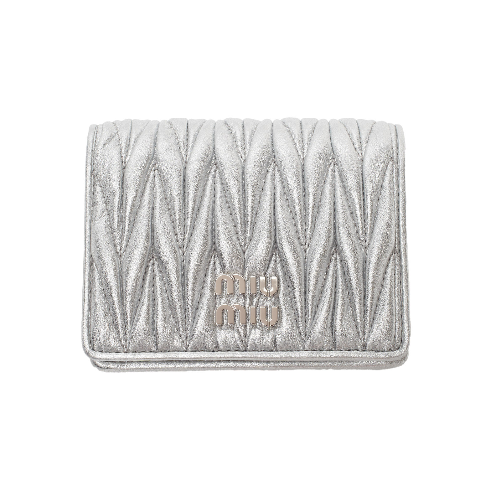 楽天市場】MIU MIU ミュウミュウ 財布 マテラッセレザー 二つ折り