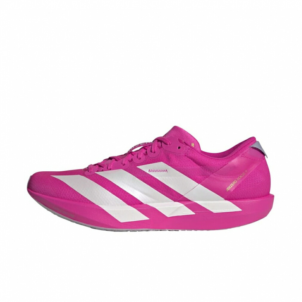adizero アディオス9ランニングシューズ グレー/ピンク27センチ