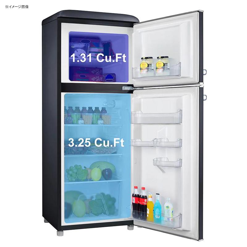 楽天市場】冷蔵庫 冷凍庫 130L 2ドア レトロ 4.6 cu. ft. Retro Mini