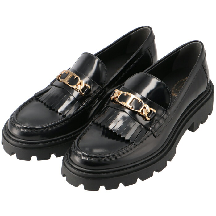 楽天市場】トッズ TOD'S タッセルローファー メタル Tチェーン ビーフ