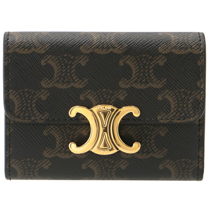 楽天市場】セリーヌ CELINE 財布 三つ折り TRIOMPHE トリオンフ