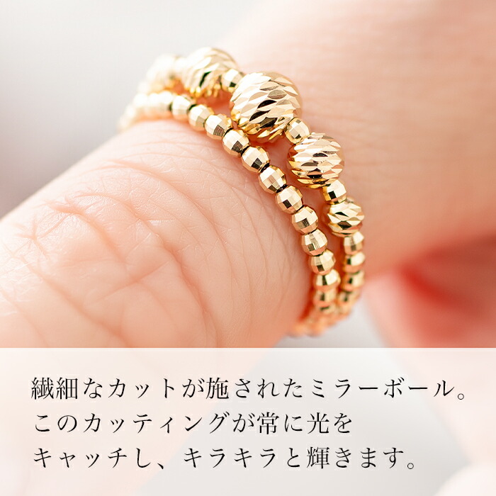 楽天市場】K18YG K18PG 地金 フリーサイズ リング 2周 指輪 18金 K18