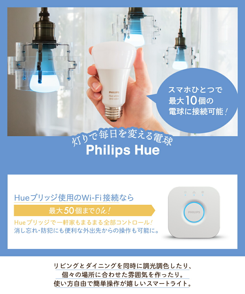 楽天市場】【Philips Hue】 スマートライト ブリッジ LED電球 LED 電球