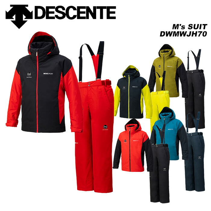 DESCENT Lサイズ スキーウェア 黒/赤 DESCENT Lサイズ スキーウェア 黒