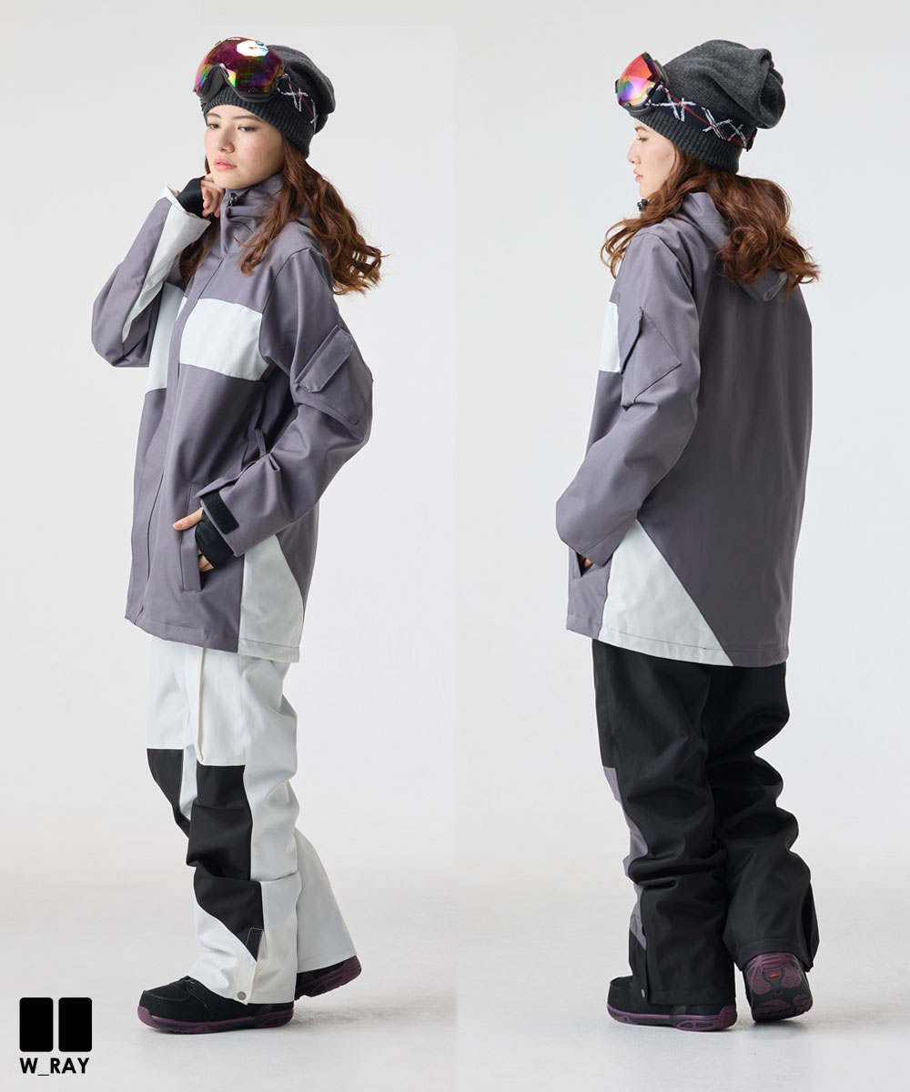 楽天市場】スノーボード ウェア レディース スノボウェア 上下セット