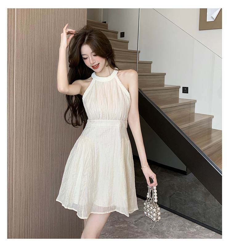 楽天市場】ワンピース レディース ミニ丈 膝上丈 ホルターネック