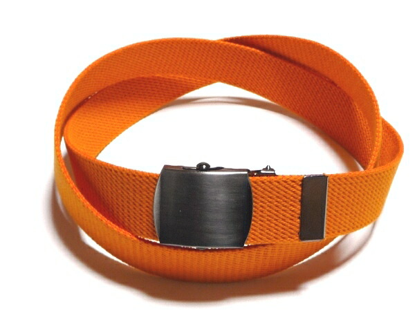 楽天市場】32ミリ 綿 ローラーバックルベルトレスキューオレンジ