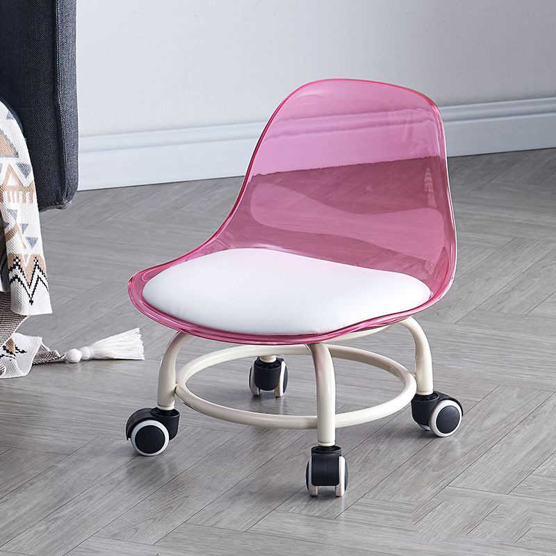 楽天市場】椅子 イス クリア ローチェア 回転チェア 透明 背もたれ