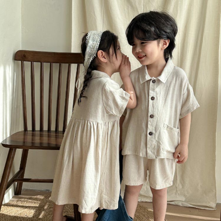 楽天市場】子供服 兄妹 服 セットアップ キッズ ワンピース 女の子