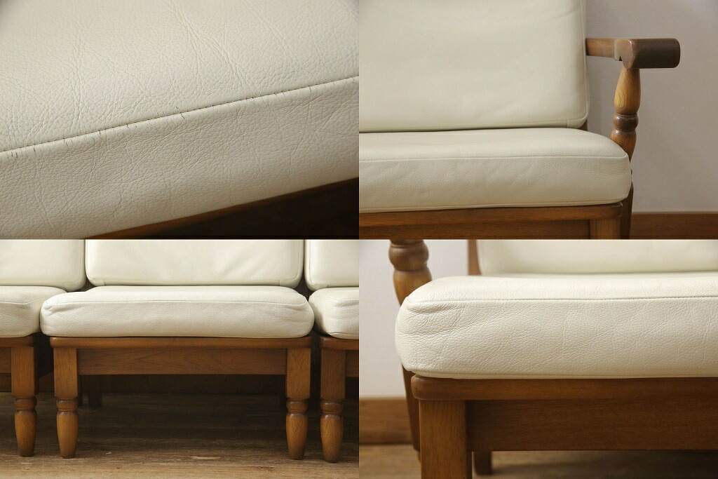 楽天市場】【中古】3人掛けソファ KOSUGA コスガ セパレート式 本革