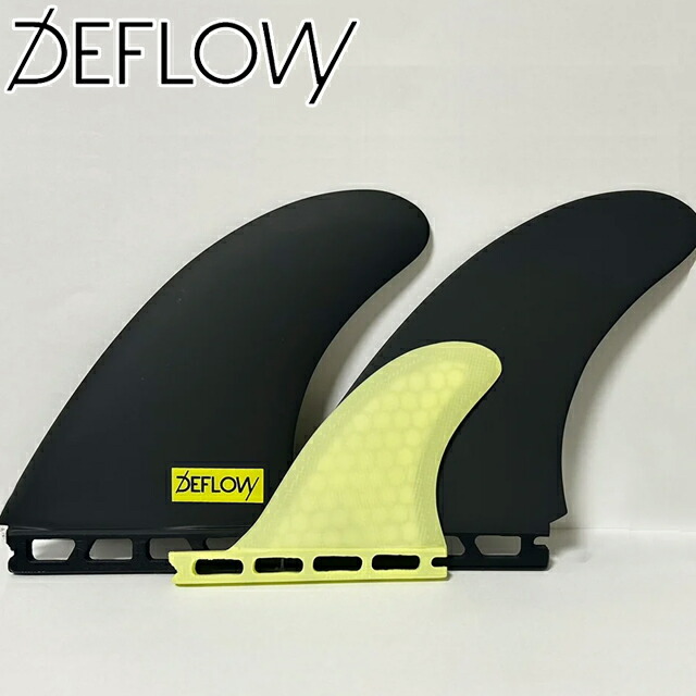 楽天市場】DEFLOW デフロウ TWIN＋1 YELLOW FUT サーフボード