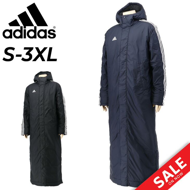 adidas アディダス ネイビー ハーフベンチコート サイズXL adidas