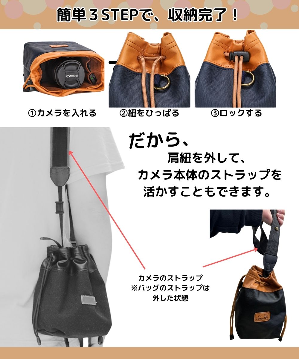 楽天市場】カメラケース カメラポーチ コンパクト カメラバッグ ビデオ