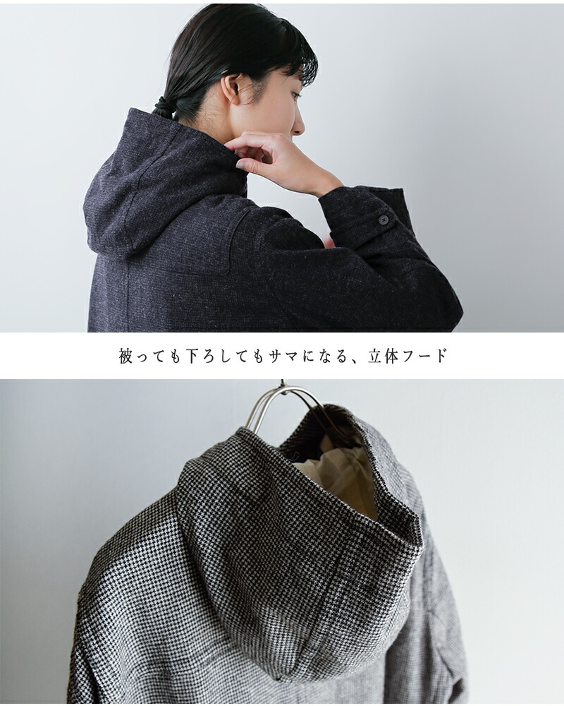 楽天市場】FIR MUM フィル マム ウール 千鳥 ダッフルコート sn
