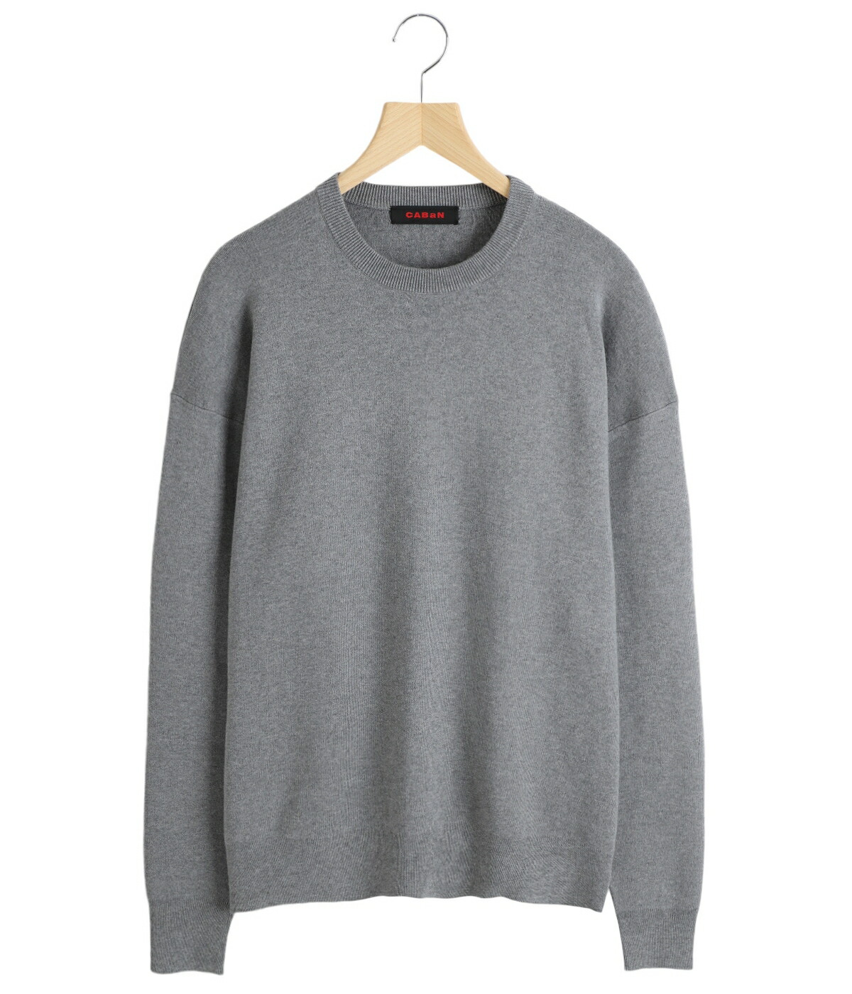 楽天市場】[送料無料]CABaN : コットンカシミヤ クルーネックプル