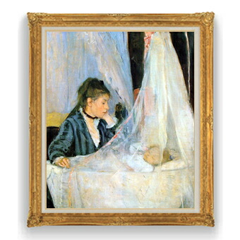 楽天市場】【油絵 直筆仕上げ】ベルト・モリゾ ゆりかご F30サイズ