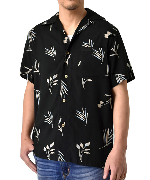 楽天市場】開襟シャツ アロハシャツ メンズ レーヨン100％ オープン