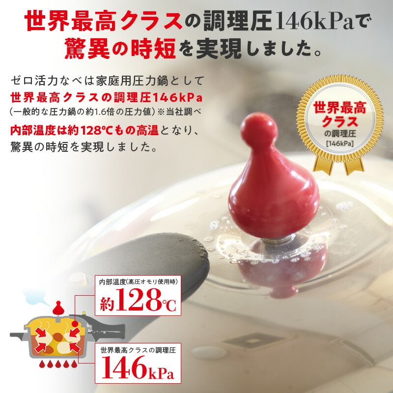 楽天市場】＼クーポン利用で(税抜)22,900円／ 圧力鍋 高圧力鍋 ゼロ