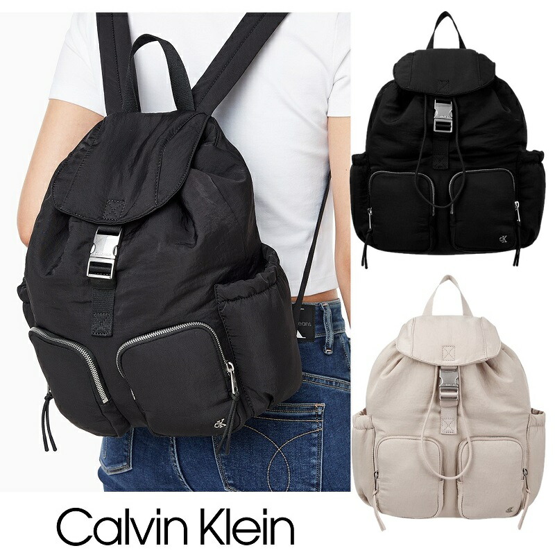 楽天市場】Calvin Klein (カルバンクライン) サテンナイロン フラップ