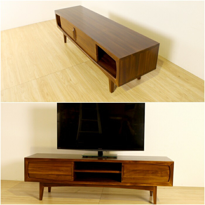 楽天市場】チーク無垢 チークウッド TVボード《W150cm×D40cm×H45cm